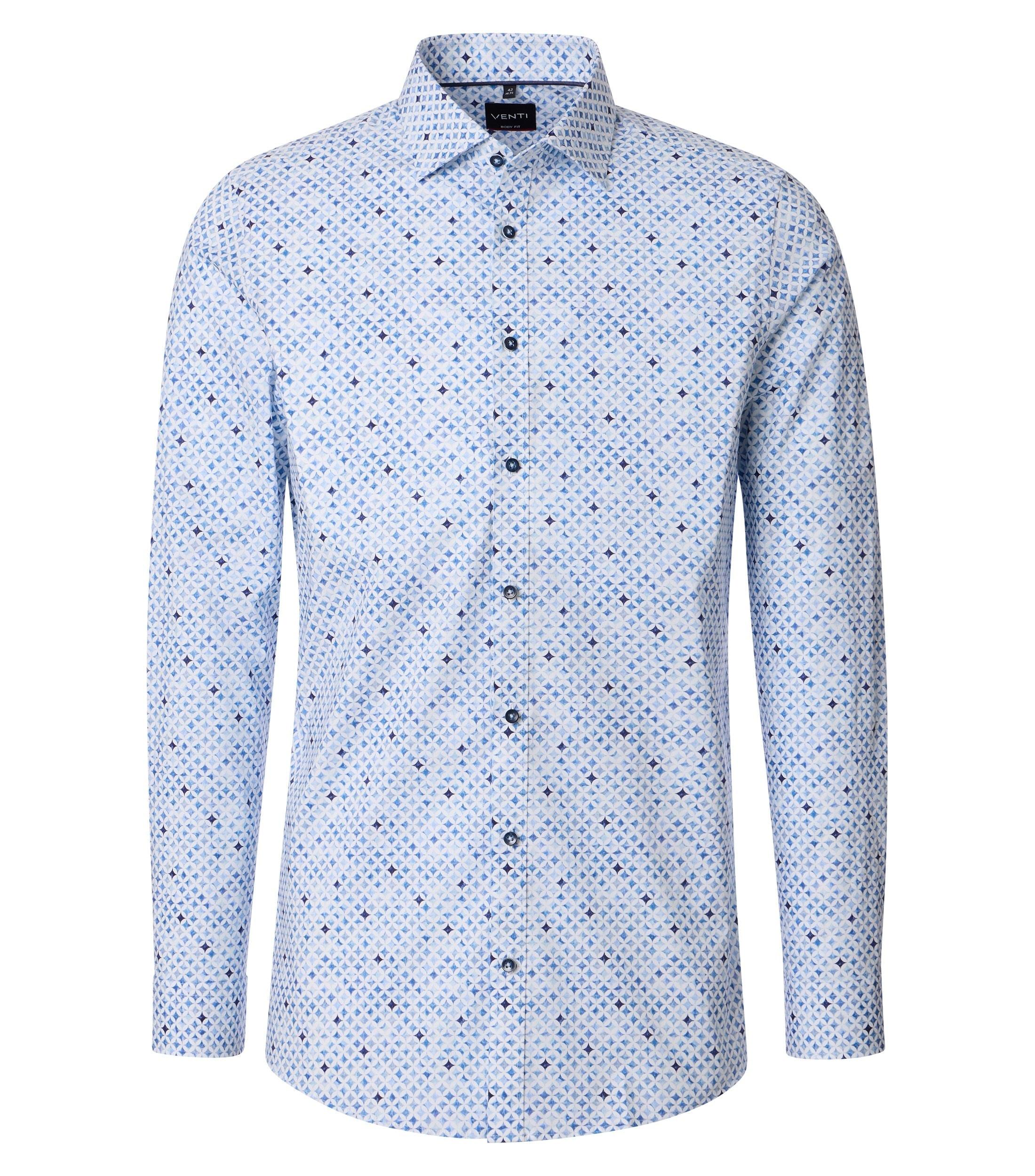 Businesshemd 43 Body Fit - Blau