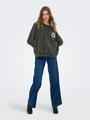 ONLSINNA L/S O-NECK PRINT BOX SWT L Locker geschnitten - Black
