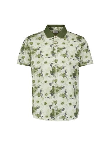 Polo Short Sleeve Printed L Regular Fit - Green