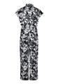 Jumpsuit 44 Figurumspielend - Dunkelblau/Weiß