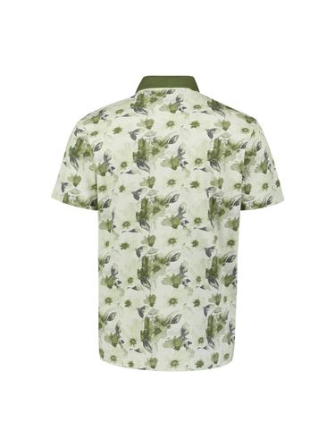 Polo Short Sleeve Printed L Regular Fit - Green