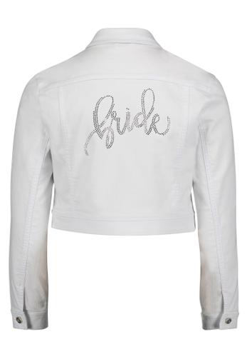 Jeansjacke 36 Figurnah - Rohweiß