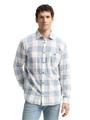 Comfort Fit Hemd mit Karomuster XXL Comfort Fit - White Light Blue Check