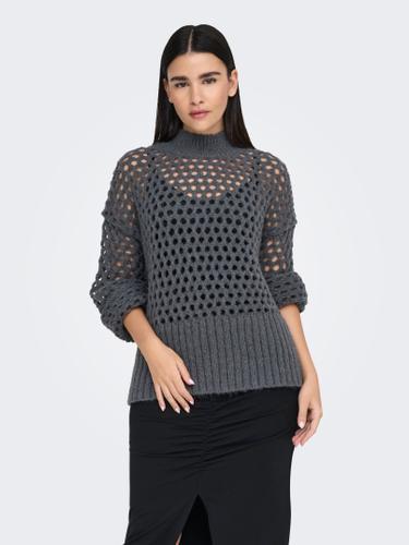 ONLBILLIE LIFE L/S HIGH NECK CC KNT L Normal geschnitten - Magnet