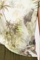 T-Shirt mit tropischen Print 38 - Olive Gemustert
