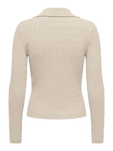 ONLMEDDI LS CABLE POLO CC KNT S Normal geschnitten - Birch