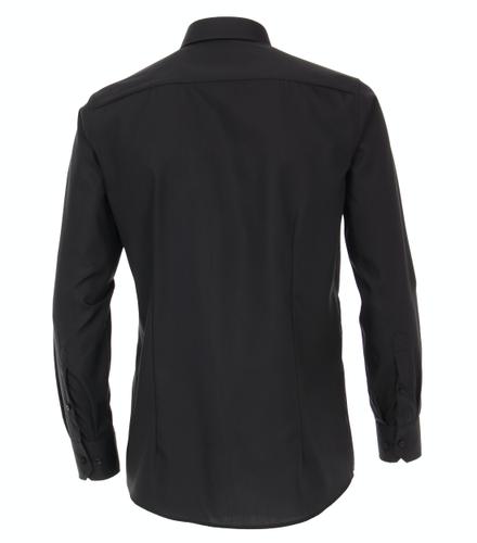 Popeline Hemd unifarben extra langer Arm 72cm 001482 41 VM-72 - Schwarz