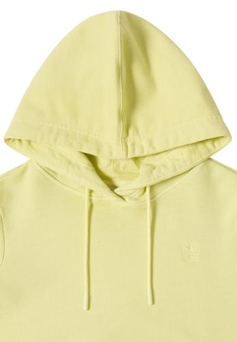 Hoodie mit Stickerei S - Iced Yellow