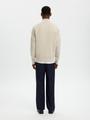 SLHRODNEY LS HIGH NECK HALF ZIP S Normal geschnitten - Oatmeal