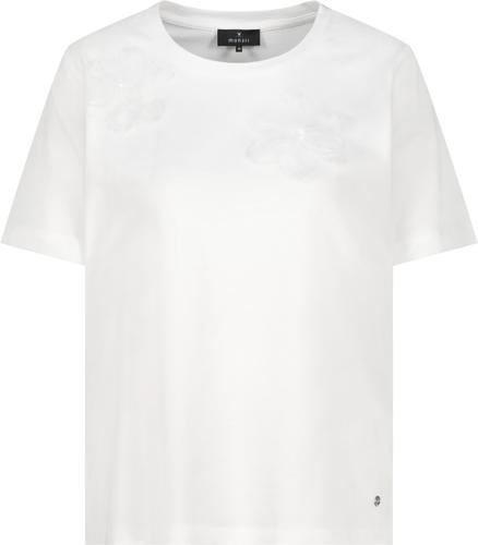 T-Shirt mit 3D-Blumen