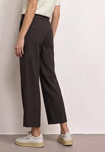 Straight Leg Hose mit Gürteldetails 40/30 - Espresso Brown