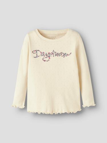 NMFNIMMA LS SLIM TOP PB 110 Slim Fit - Parchment