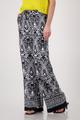 Palazzo-Hose mit Ornament-Muster 42 - Schwarz Gemustert