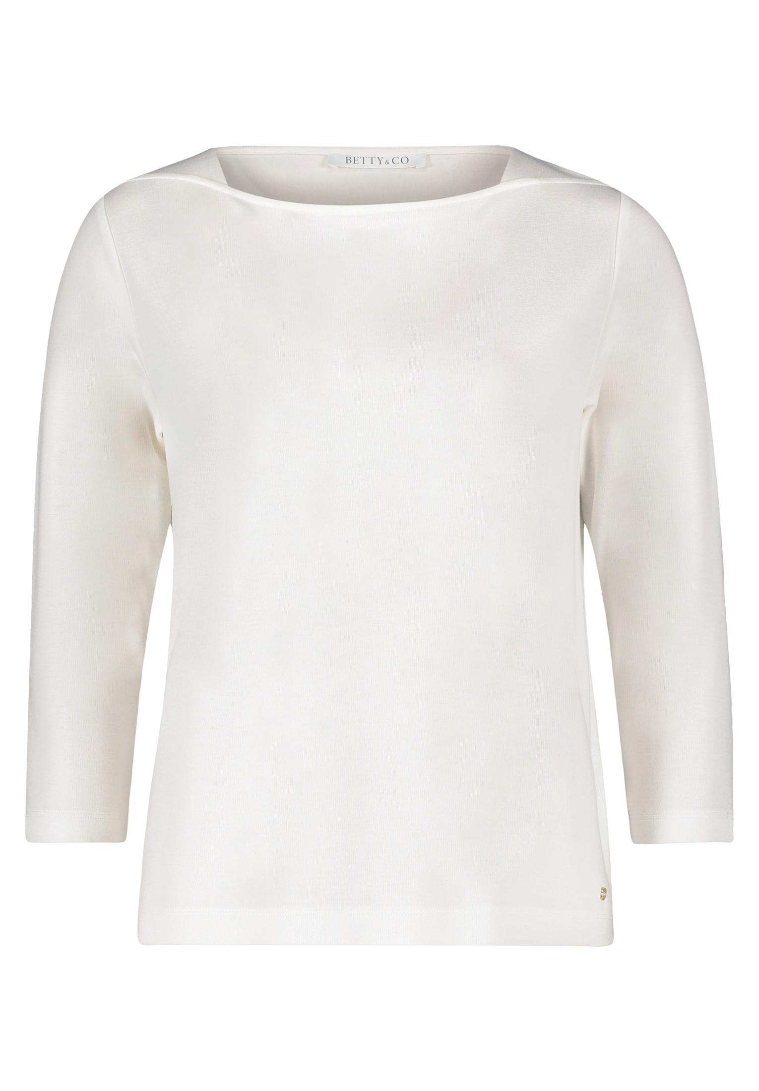 Casual-Shirt M Gerade - Rohweiß