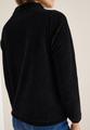 Strukturshirt mit Funnelneck M - Black