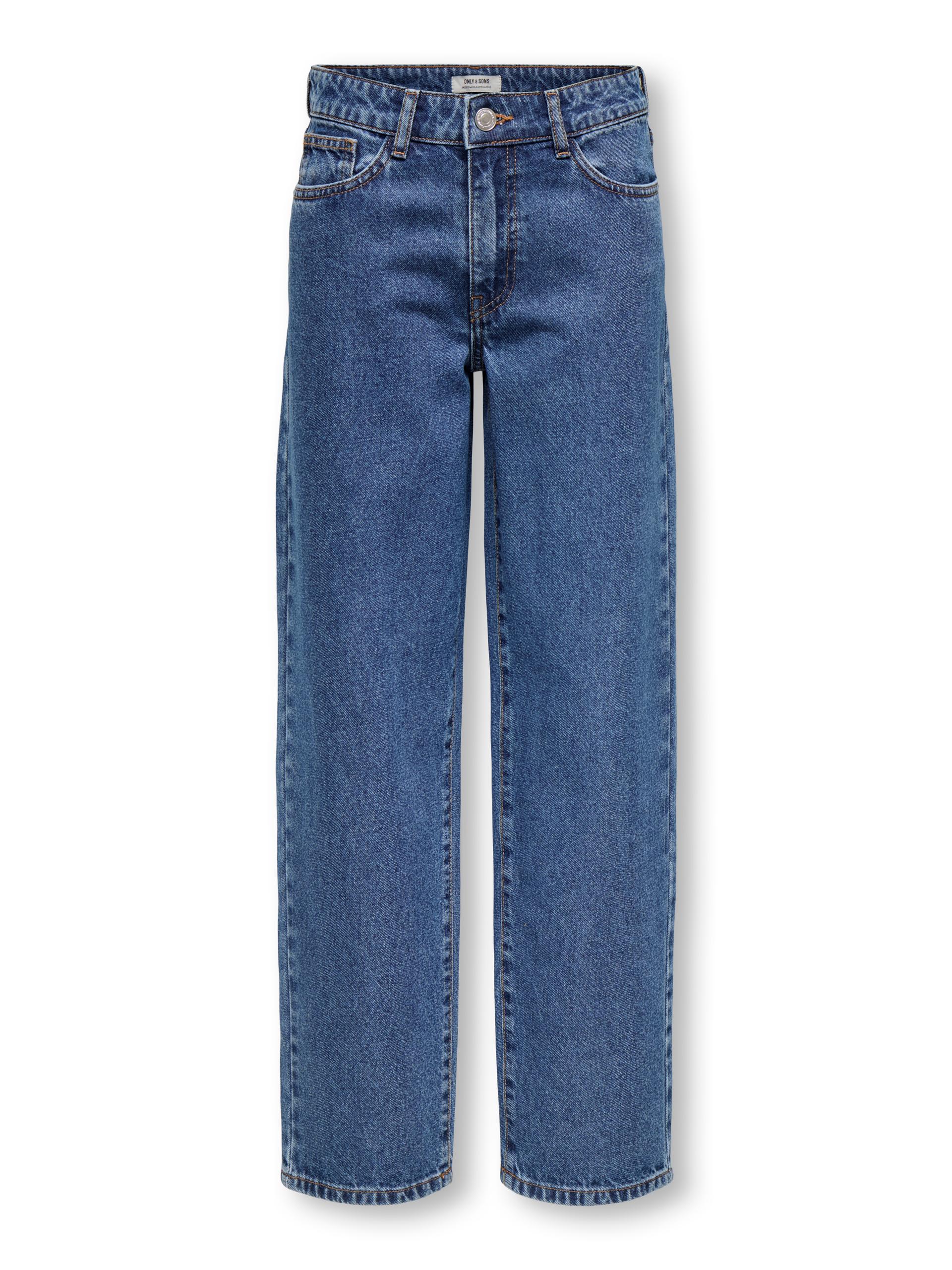 OSJFADE LOOSE MB 2873 PIM DNM NOOS 176 Locker geschnitten - Medium Blue Denim