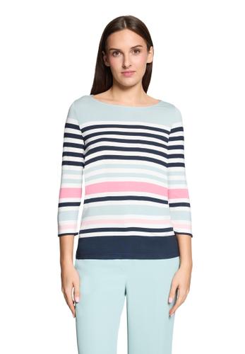 Basic Shirt 42 Tailliert - Mint/Dark Blue