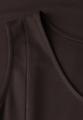 Midi-Kleid ohne Ärmel in Unifarbe