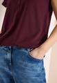 Shirt mit Split Neck im Tunika-Look