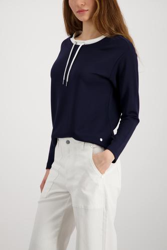 Sweatshirt mit Schmuckdetail 40 - Marine