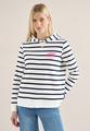 Sweatshirt mit Kapuze und Chestprint M - Universal Blue