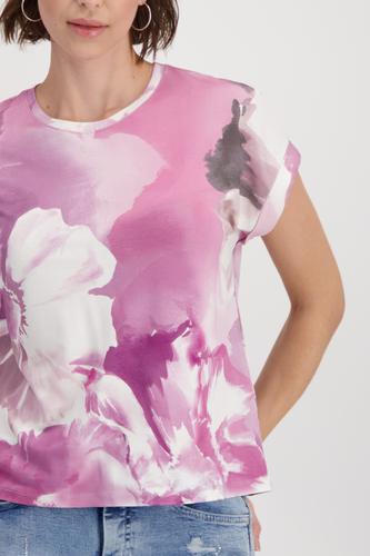 T-Shirt mit Blumenmuster 46 - Blossom Gemustert