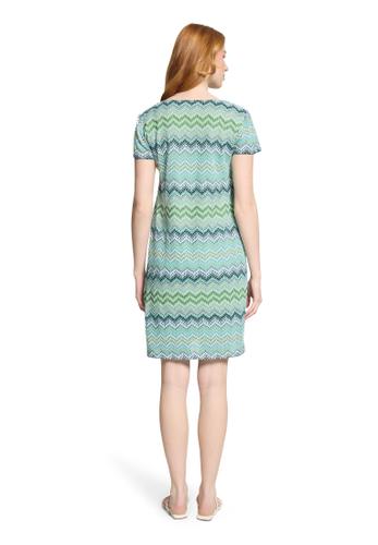 Sommerkleid 48 Figurumspielend - Blau/Grün