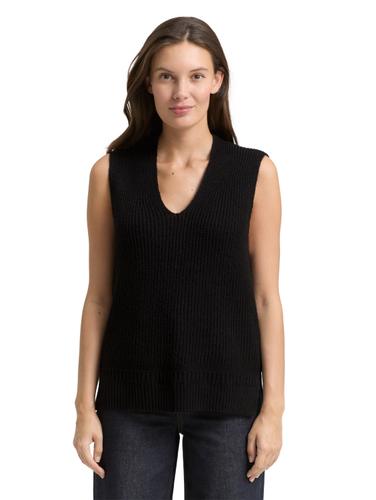Pullunder mit V-Ausschnitt M Regular Fit - Deep Black