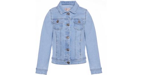 Jeansjacke KONSARA  light blue denim Gr. 128 Mädchen Kinder