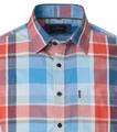 Freizeithemd Kurzarm L Casual Fit - Türkis