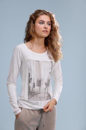 Langarmshirt mit Atelier-Druck