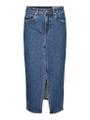 VMVERI HR CALF DENIM SKIRT GA MIX N