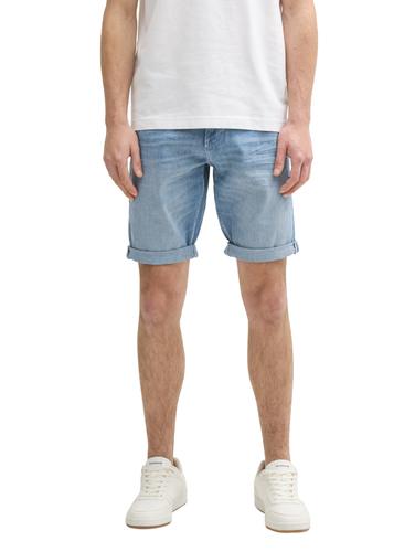 TTJOSH REGULAR SLIM Jeans Shorts 31 Slim Fit - Light Stone Blue Denim