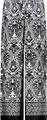 Palazzo-Hose mit Ornament-Muster 42 - Schwarz Gemustert