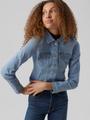 VMLUNA LS SLIM DNM JACKET MIX GA NOOS XS - Light Blue Denim