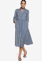 Hemdblusenkleid mit 3/4 Arm