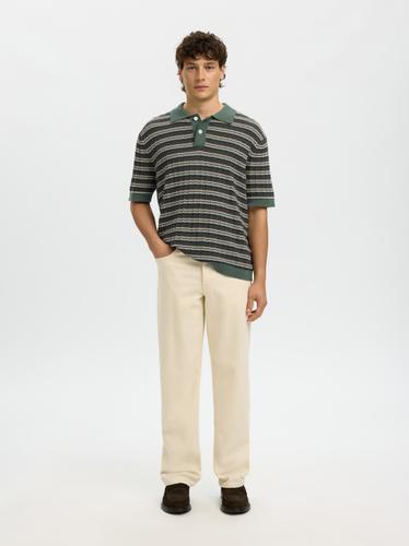 SLHDANE SS KNIT COLOR STRUCTURE POLO