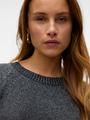VMDOFFYSHINE LS O-NECK BLOUSE REP NOOS S Normal geschnitten - Asphalt