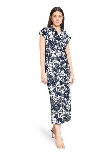 Jumpsuit 44 Figurumspielend - Dunkelblau/Weiß