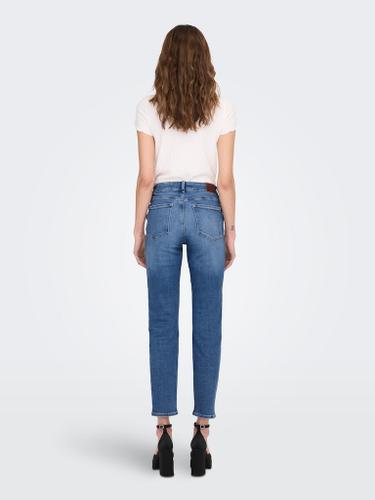 ONLEMILY STRETCH HW ST AK DNM CRO571NOOS 25/32 Gerade geschnitten - Medium Blue Denim