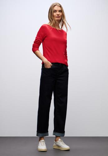 Basic Langarmshirt 42 - Racing Red