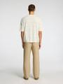 SLHBERG SUN SS KNIT RELAXED TEE L Locker geschnitten - Egret