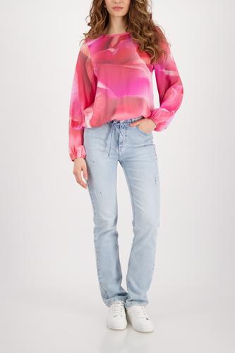 Bluse mit Allover-Muster 44 - Spring Flower Gemustert