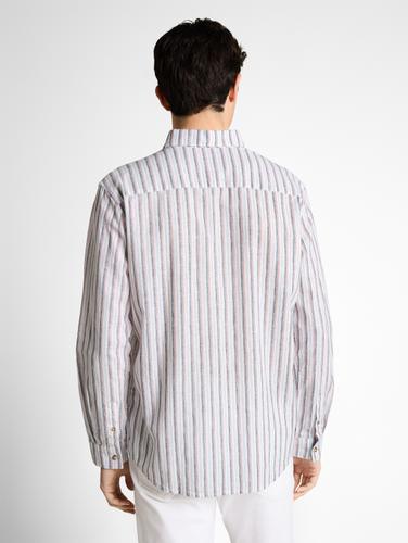 Regular Fit Hemd mit Leinenanteil