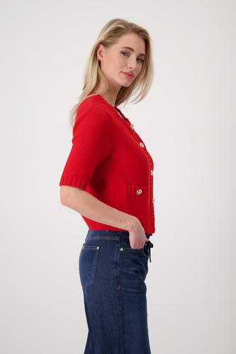 Strickjacke mit Knöpfen 36 - Red