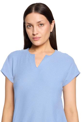 Casual-Shirt XXL Lässig - Blau/weiß