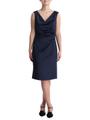 Vera Mont Satinkleid mit Faltenwurf Night Sky