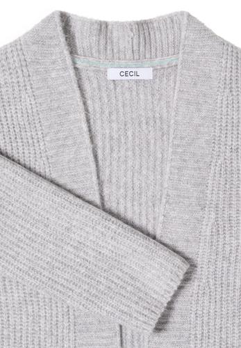 Offener Cosy Cardigan XL - Luna Grey Melange