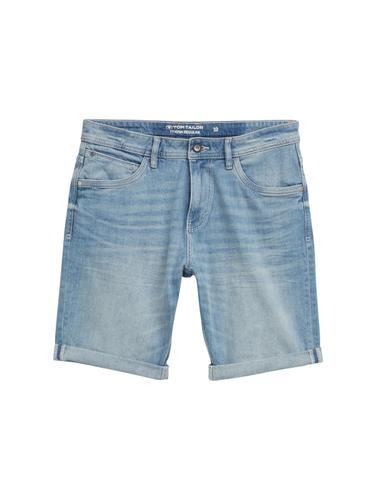 TTJOSH REGULAR SLIM Jeans Shorts 31 Slim Fit - Light Stone Blue Denim