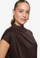 Satin-Bluse mit Kragen